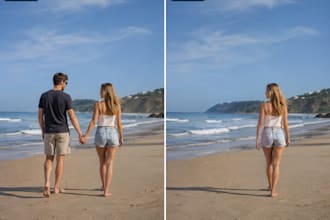 do realistic ai photo editing, outpainting, and 50x upscale