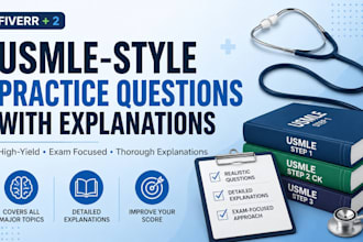 write usmle step 1 style practice questions with explanations