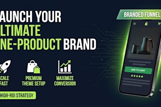 build a high converting single or one product shopify store design