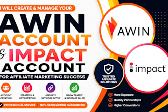 create approved awin, impact shareasale, shopify collabs for sales boost for you