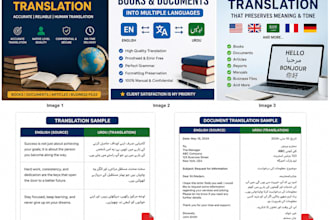 translate your book or document into multiple languages