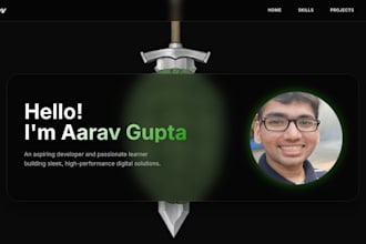 make a website front end for you using latest webdev tools