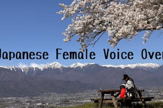 be your professional female japanese voice over