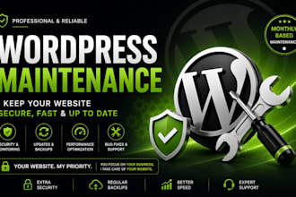 do wordpress maintenance on monthly based