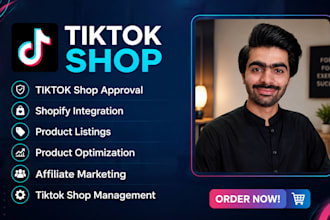 set up tiktok shop, i will manage tiktok shop