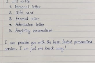 write anything for you with my beatiful handwriting