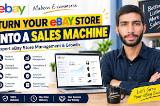 be your amazon, walmart and aliexpress to ebay dropshipping VA