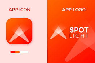 design modern app icon logo