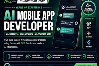 build an ai chatbot app with flutter for android and ios