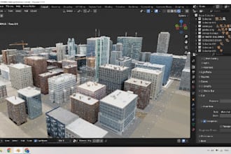 build high custom roblox map, lobby, 3d environment in roblox studio or blender