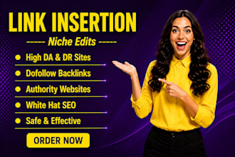 provide premium link insertions on authority websites