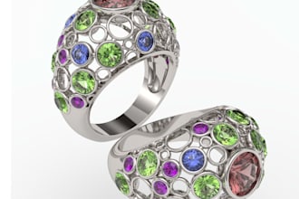design professional jewelry in matrixgold,rhino