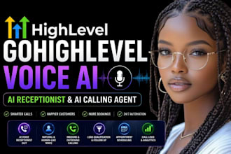 build gohighlevel voice ai, ai receptionist and ai calling agent