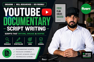 write engaging youtube documentary scripts