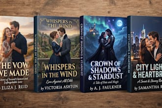 design erotica romance book cover or ebook cover