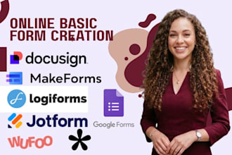 create fix design online form using jotform tally google forms docusign wufoo