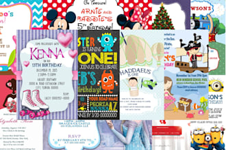 design birthday card or any other invitation card