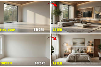 do 3d virtual staging and interior design for real estate listings