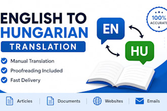 translate english to hungarian manually and accurately