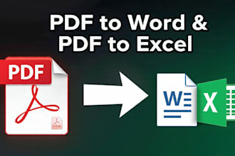 convert pdf to word and excel