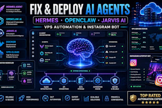 deploy fix hermes on cloud setup openclaw jarvis ai instagram autopost bot vps