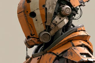 sci fi character illustration or sci fi character