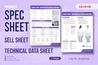 edit create, design product spec sheet,manual guide, product guide, guidebook
