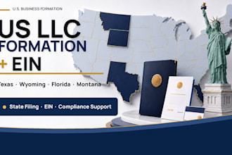 form your US llc in texas, wyoming, florida or montana with ein application