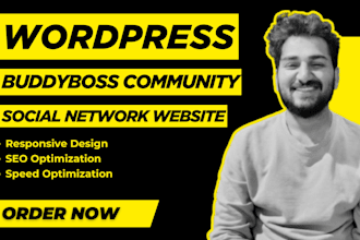 build buddyboss community website, wordpress social network platform