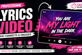 create awesome animated lyrics