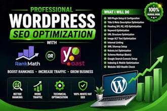 optimize your wordpress website using rank math or yoast SEO
