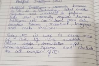 convert messy handwriting into neat and professional handwriting