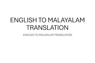 translate english to malayalam