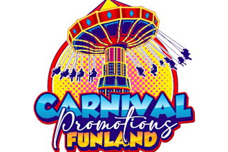do awesome carnival logo for your business