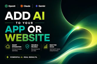 integrate openai, claude or gemini API into your app