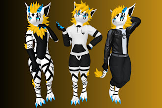 create vrchat avatar nsfw furry art avatar vr character vrc avatar nsfw 3d model