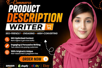 write e commerce product descriptions for your online store