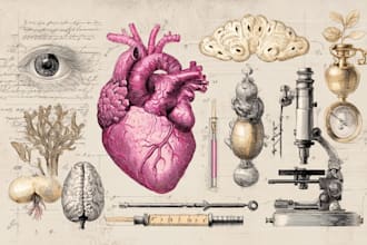 make scientific and medical illustrations for you
