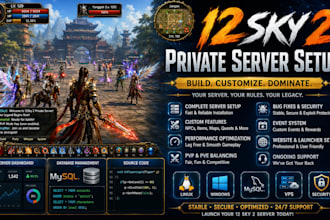 setup and customize your 12sky 2 private server