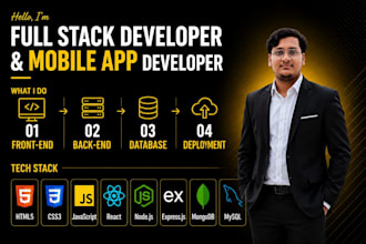 do full stack web development and mobile app creation