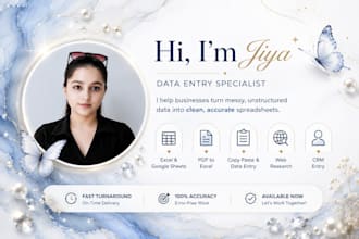 do accurate data entry , excel , copy paste and web research