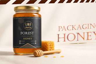 design honey and food packaging
