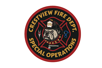 make professional fire rescue logo for your company