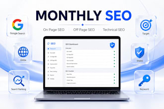 do monthly on page and off page SEO for google rankings