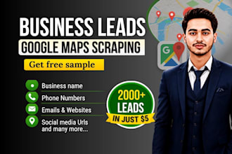 do google map scraping for b2b lead generation and business emails