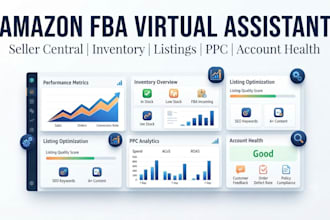 be your amazon fba virtual assistant and store manager