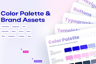 design a cohesive color palette and mood board