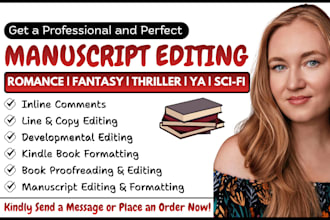 do developmental romance manuscript editing manuscript formatting as book editor