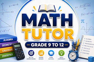 be online math tutor for high school grade 9 to 12