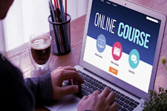 create engaging online course content, lessons, and training materials